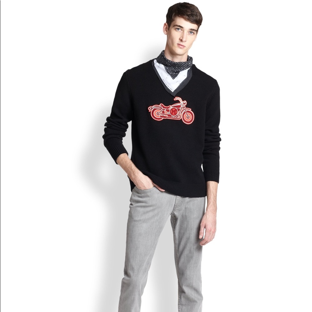 Marc Jacobs Men’s Merino Motorcycle Sweater XL